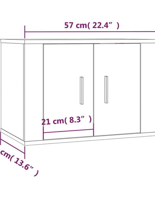 Загрузите изображение в средство просмотра галереи, Dulap TV montat pe perete, stejar sonoma, 57x34,5x40 cm Lando - Lando
