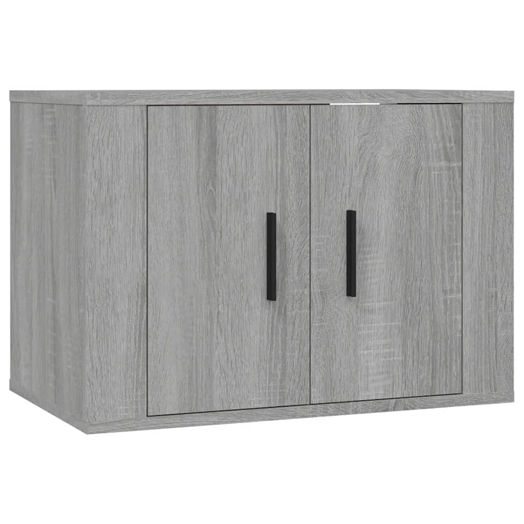 Dulap TV montat pe perete, gri sonoma, 57x34,5x40 cm Lando - Lando