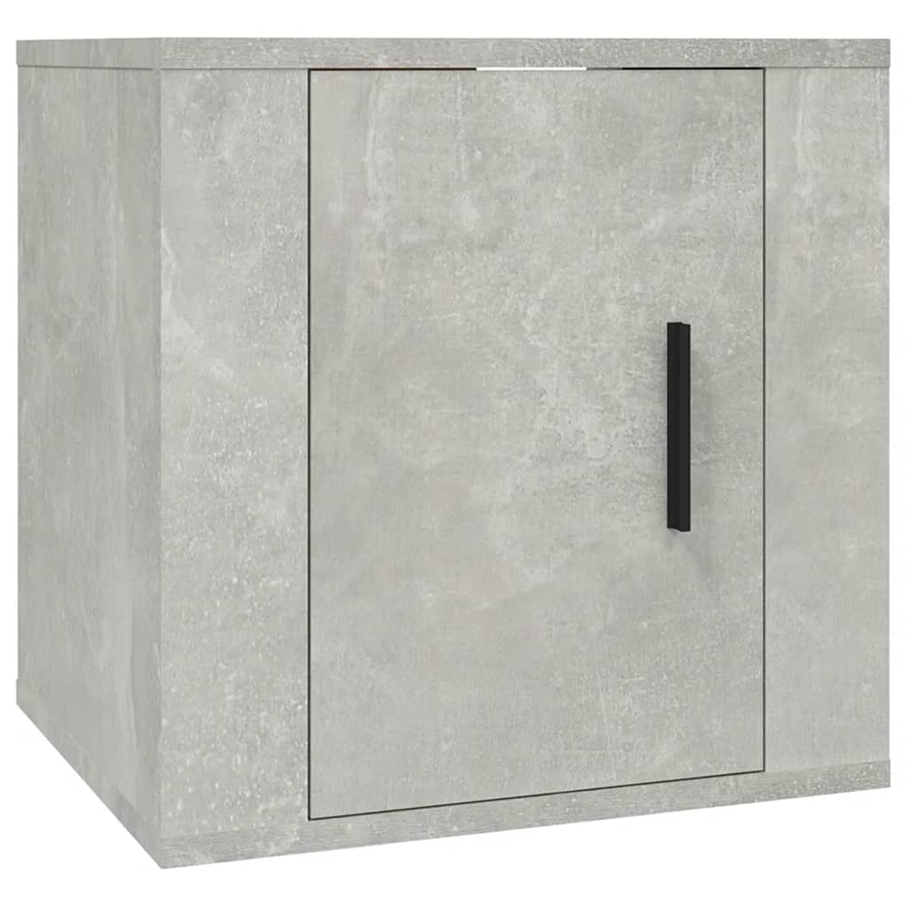 Dulap TV montat pe perete, gri beton, 40x34,5x40 cm Lando - Lando