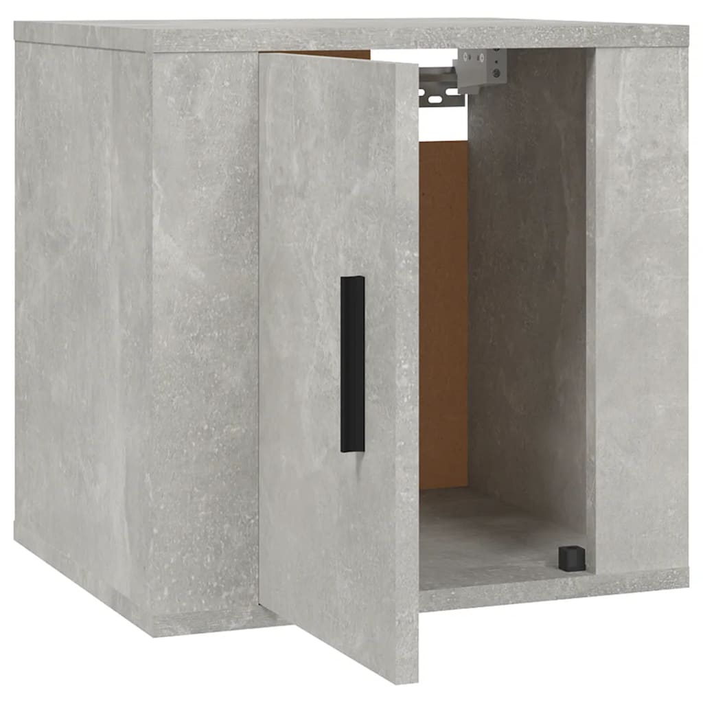 Dulap TV montat pe perete, gri beton, 40x34,5x40 cm Lando - Lando