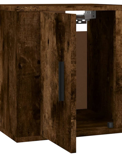 Încărcați imaginea în vizualizatorul Galerie, Dulap TV montat pe perete, stejar fumuriu, 40x34,5x40 cm Lando - Lando
