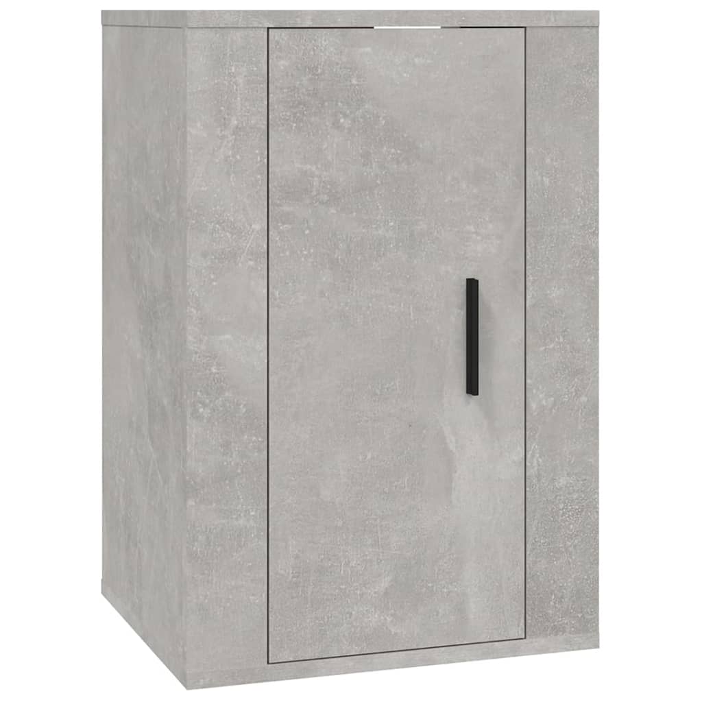 Dulapuri TV montate pe perete, 2 buc., gri beton, 40x34,5x60 cm Lando - Lando