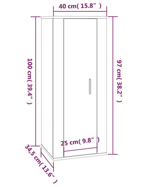 Загрузите изображение в средство просмотра галереи, Dulap TV montat pe perete, alb, 40x34,5x100 cm Lando - Lando
