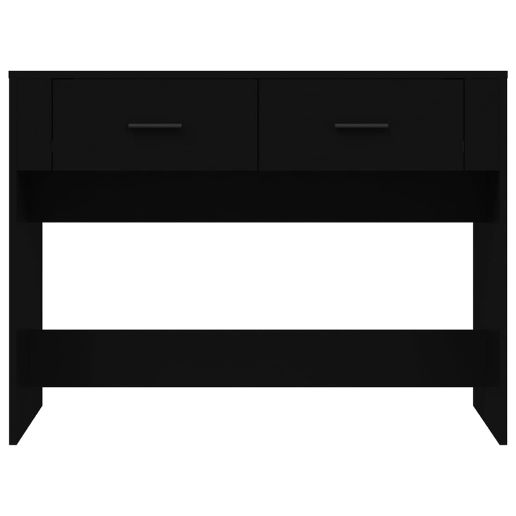 Măsuță consolă, negru, 100x39x75 cm, lemn compozit - Lando