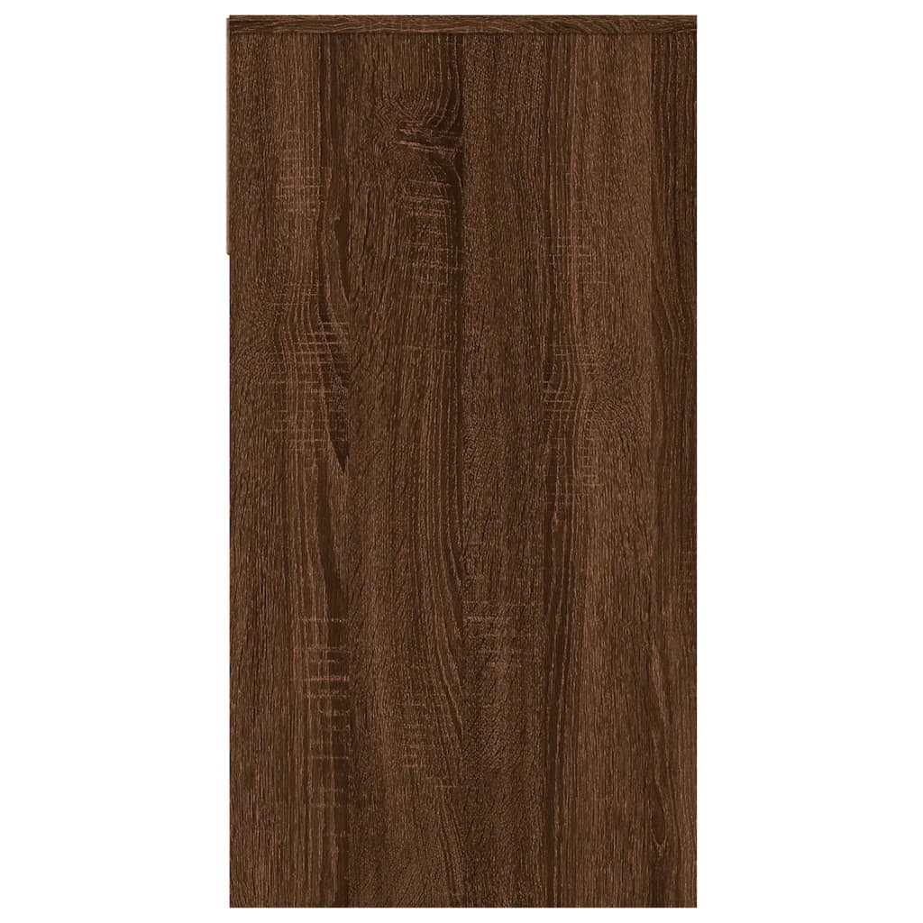 Măsuță consolă, stejar maro, 100x39x75 cm, lemn prelucrat - Lando