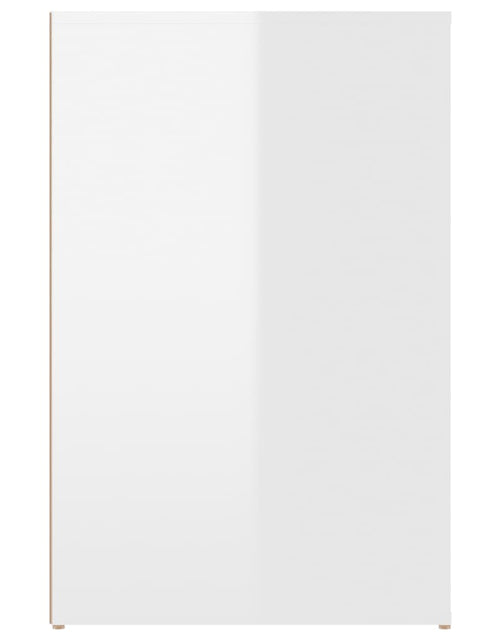 Încărcați imaginea în vizualizatorul Galerie, Birou, alb extralucios, 100x49x75 cm, lemn prelucrat - Lando
