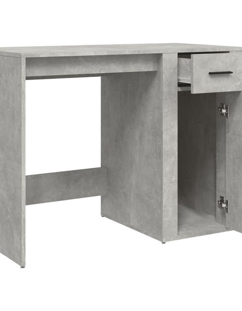 Загрузите изображение в средство просмотра галереи, Birou, gri beton, 100x49x75 cm, lemn prelucrat - Lando
