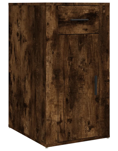 Încărcați imaginea în vizualizatorul Galerie, Dulap de birou, stejar fumuriu, 40x49x75 cm, lemn prelucrat - Lando
