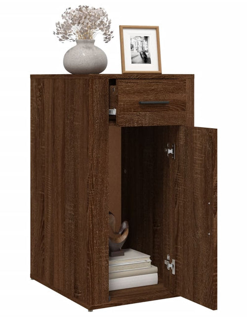 Încărcați imaginea în vizualizatorul Galerie, Dulap de birou, stejar maro, 40x49x75 cm, lemn prelucrat - Lando
