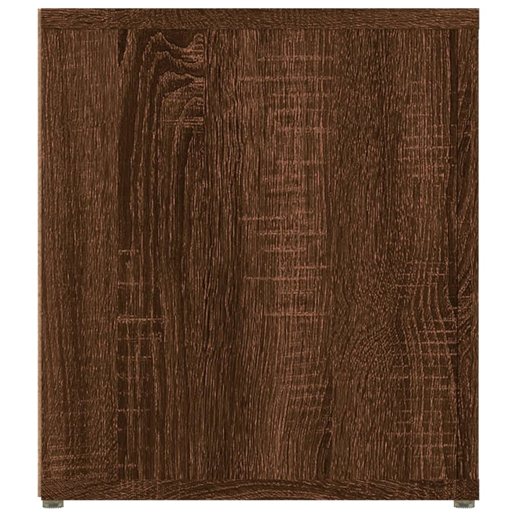 Comodă TV, stejar maro, 80x31,5x36 cm, lemn prelucrat Lando - Lando