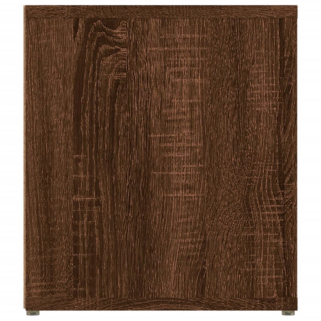 Comode TV, 2 buc., stejar maro, 80x31,5x36 cm, lemn prelucrat Lando - Lando