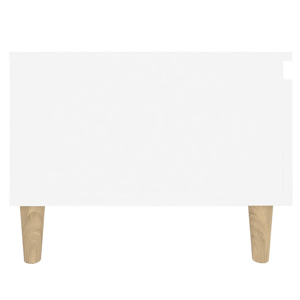 Mese laterale, 2 buc., alb, 50x46x35 cm, lemn compozit Lando - Lando