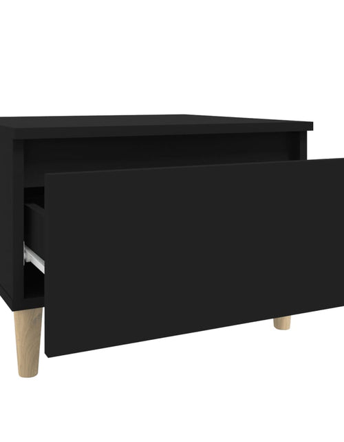 Загрузите изображение в средство просмотра галереи, Masă laterală, negru, 50x46x35 cm, lemn compozit Lando - Lando
