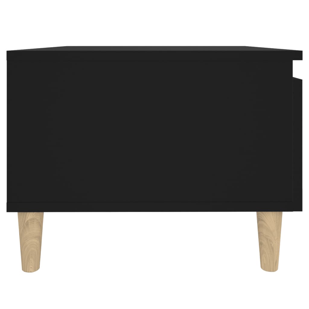 Masă laterală, negru, 50x46x35 cm, lemn compozit Lando - Lando