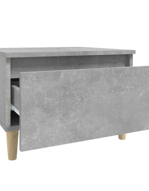 Загрузите изображение в средство просмотра галереи, Masă laterală, gri beton, 50x46x35 cm, lemn compozit Lando - Lando
