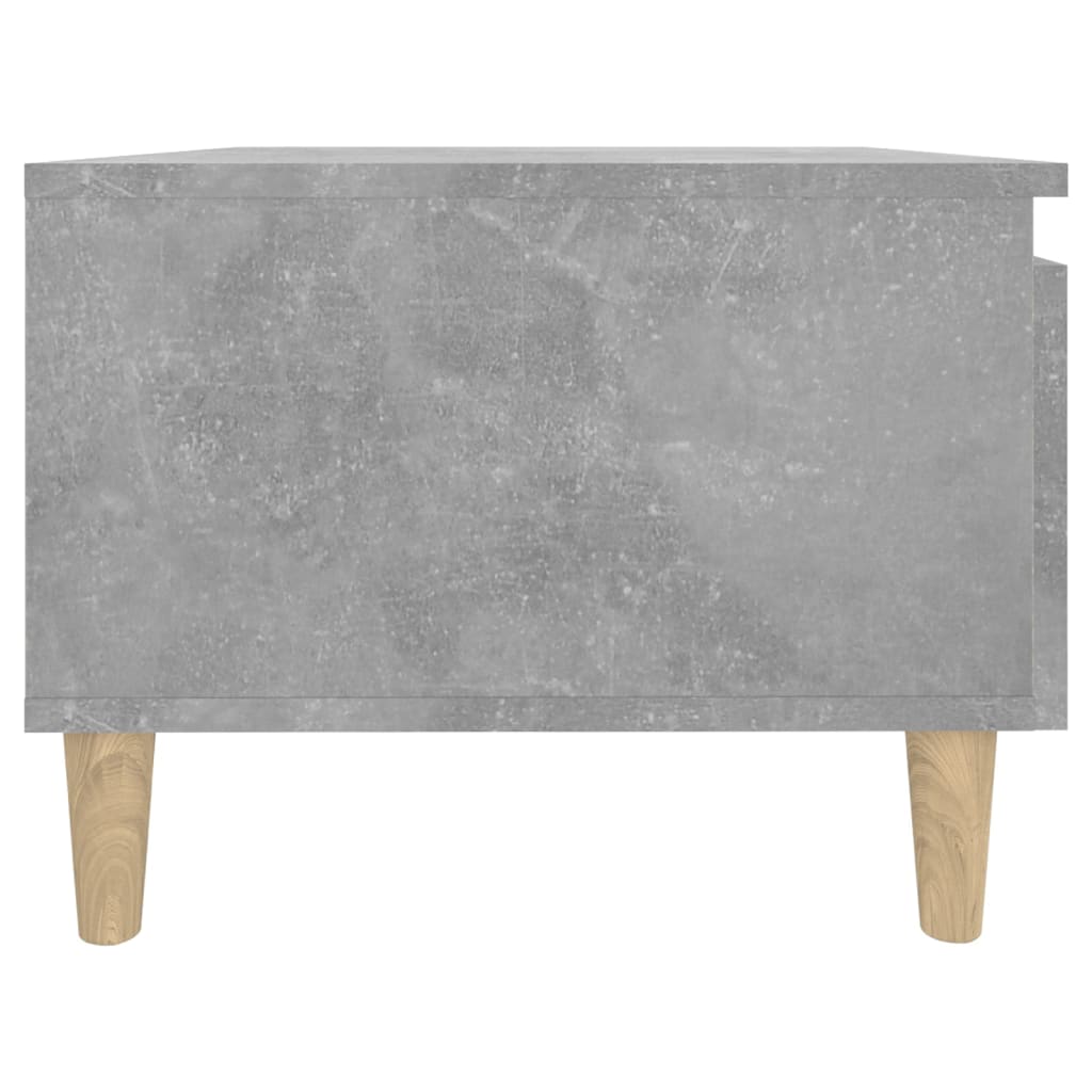 Masă laterală, gri beton, 50x46x35 cm, lemn compozit Lando - Lando