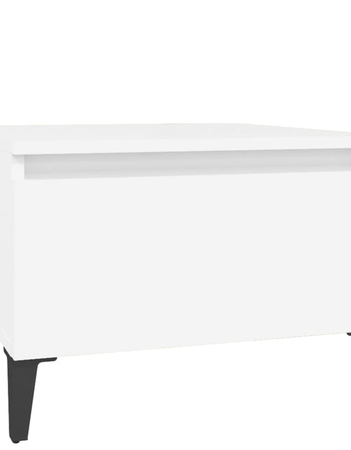 Загрузите изображение в средство просмотра галереи, Masă laterală, alb, 50x46x35 cm, lemn compozit Lando
