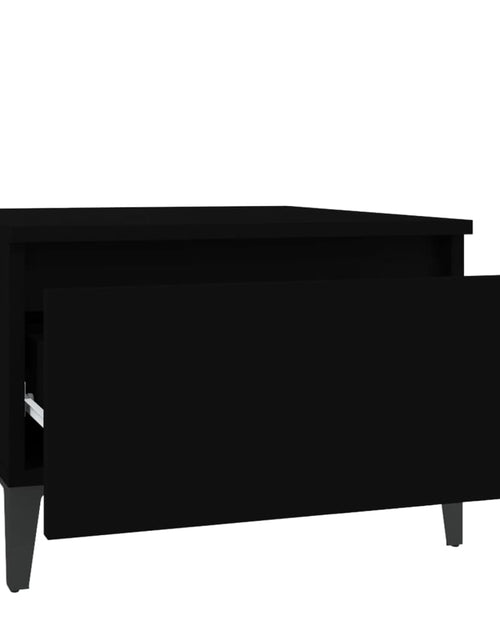 Încărcați imaginea în vizualizatorul Galerie, Masă laterală, negru, 50x46x35 cm, lemn compozit Lando - Lando
