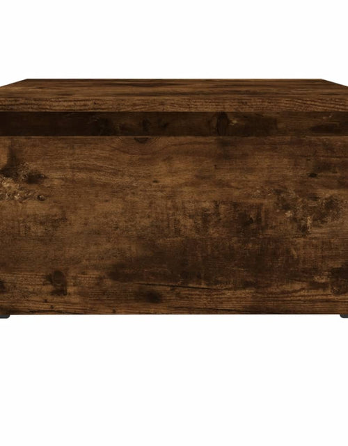 Загрузите изображение в средство просмотра галереи, Masă laterală, stejar fumuriu, 50x46x35 cm, lemn compozit Lando - Lando
