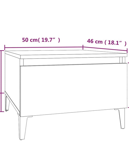 Încărcați imaginea în vizualizatorul Galerie, Masă laterală, gri sonoma, 50x46x35 cm, lemn compozit Lando - Lando
