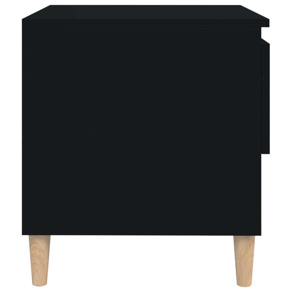 Noptieră, negru, 50x46x50 cm, lemn prelucrat - Lando