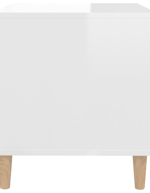 Încărcați imaginea în vizualizatorul Galerie, Noptiere, 2 buc., alb extralucios, 50x46x50 cm, lemn prelucrat - Lando
