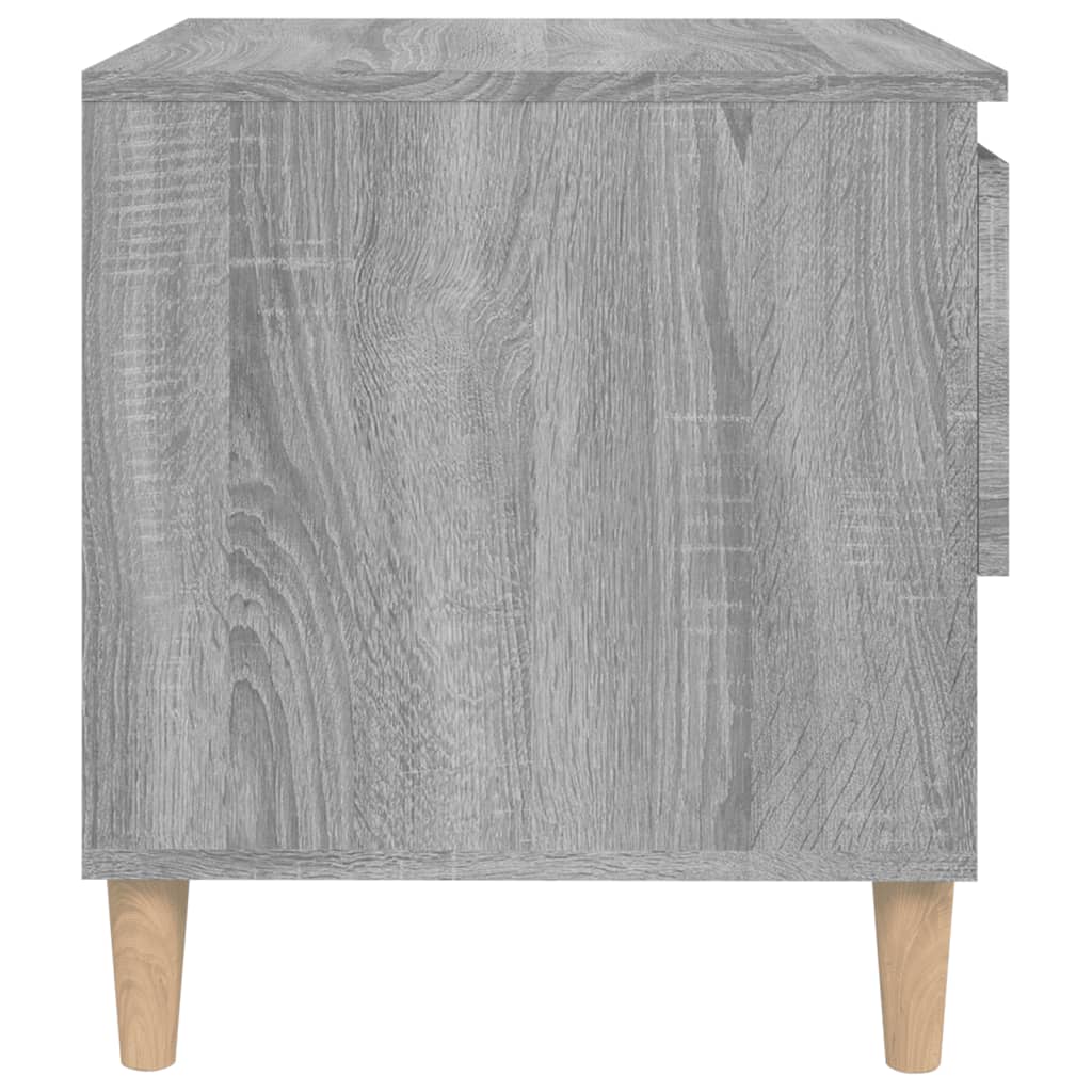 Noptieră, gri sonoma, 50x46x50 cm, lemn prelucrat - Lando