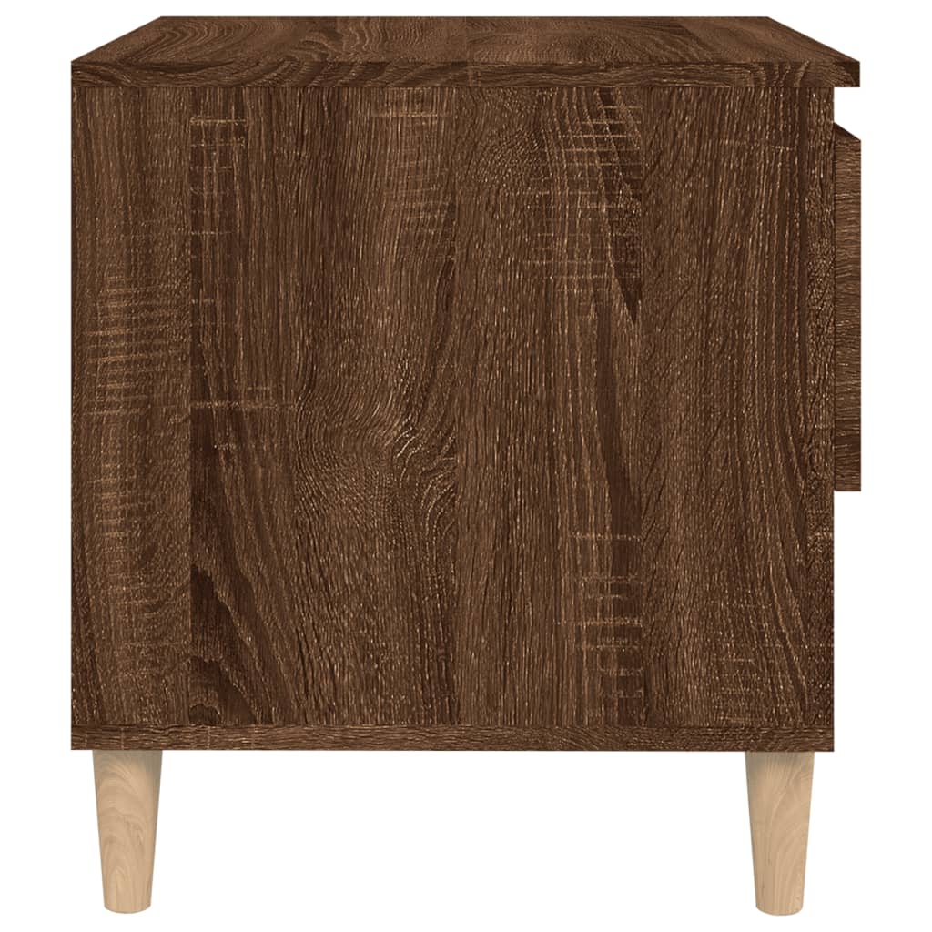 Noptieră, stejar maro, 50x46x50 cm, lemn prelucrat - Lando