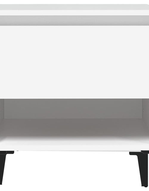 Загрузите изображение в средство просмотра галереи, Masă laterală, alb, 50x46x50 cm, lemn compozit Lando - Lando
