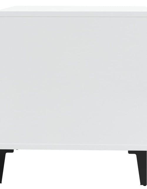 Încărcați imaginea în vizualizatorul Galerie, Mese laterale 2 buc. alb extralucios 50x46x50 cm lemn compozit Lando
