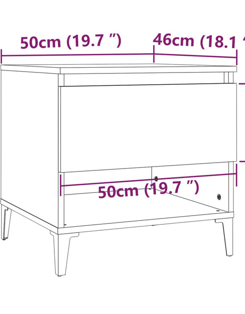 Загрузите изображение в средство просмотра галереи, Mese laterale, 2 buc., gri sonoma, 50x46x50 cm, lemn compozit Lando - Lando
