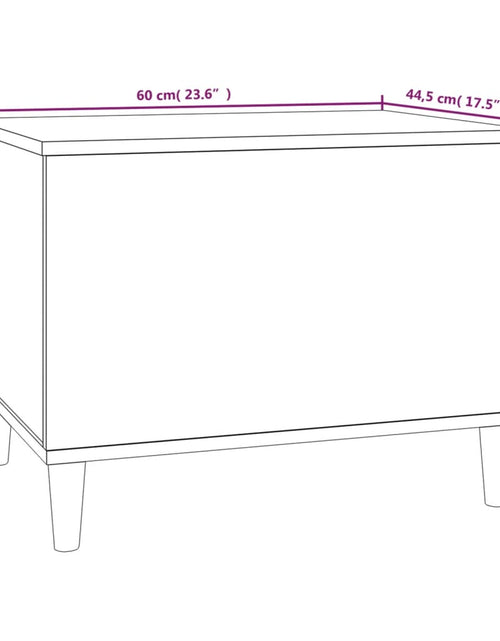 Загрузите изображение в средство просмотра галереи, Măsuță de cafea, negru, 60x44,5x45 cm, lemn prelucrat Lando - Lando
