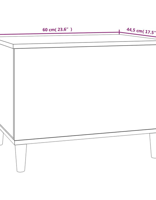 Загрузите изображение в средство просмотра галереи, Măsuță de cafea, gri sonoma, 60x44,5x45 cm, lemn prelucrat Lando - Lando
