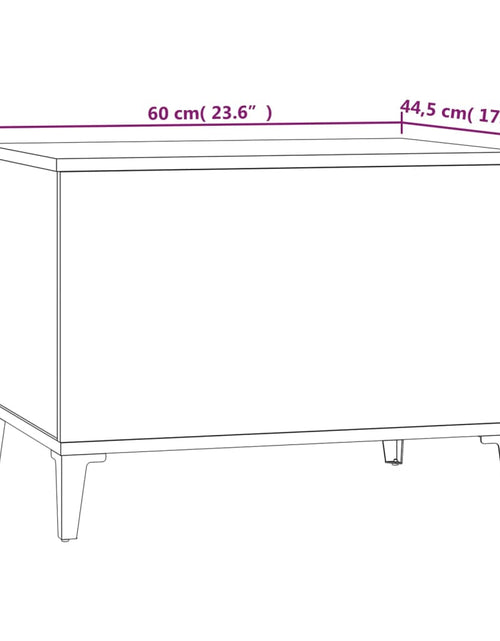 Загрузите изображение в средство просмотра галереи, Măsuță de cafea, alb, 60x44,5x45 cm, lemn prelucrat Lando - Lando
