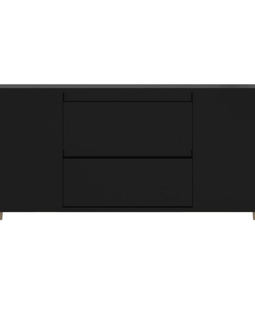Încărcați imaginea în vizualizatorul Galerie, Comodă TV, negru, 102x44,5x50 cm, lemn prelucrat Lando - Lando

