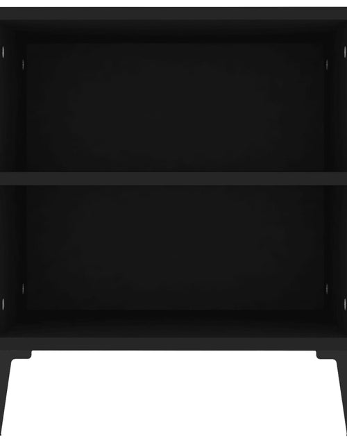 Загрузите изображение в средство просмотра галереи, Comodă TV, negru, 102x44,5x50 cm, lemn prelucrat Lando - Lando
