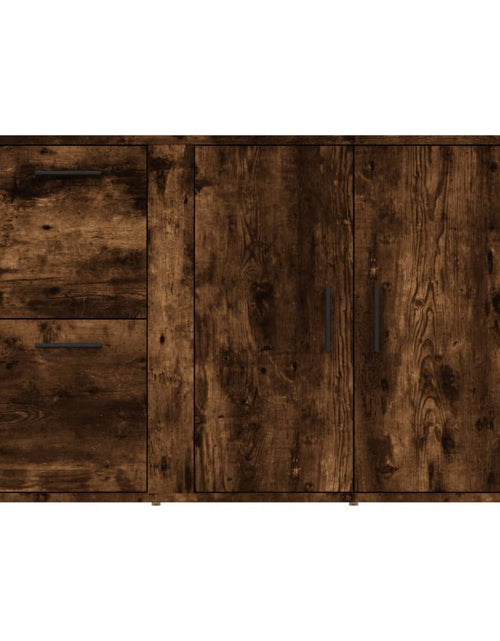 Încărcați imaginea în vizualizatorul Galerie, Servantă, stejar fumuriu, 100x33x59,5 cm, lemn compozit Lando - Lando

