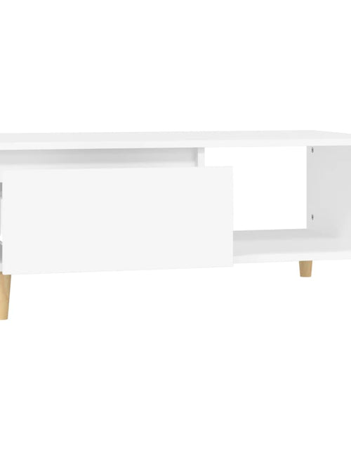 Încărcați imaginea în vizualizatorul Galerie, Măsuță de cafea, alb, 90x50x36,5 cm, lemn prelucrat Lando - Lando
