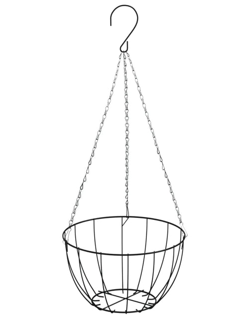 Încărcați imaginea în vizualizatorul Galerie, Jardiniere suspendate căptușeală cocos 4 buc. Ø 30x52cm oțel - Lando
