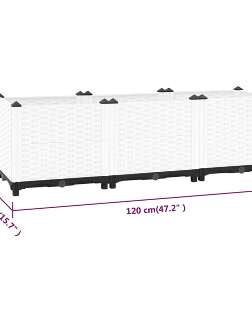 Încărcați imaginea în vizualizatorul Galerie, Strat înălțat, 120x40x38 cm, polipropilenă Lando - Lando
