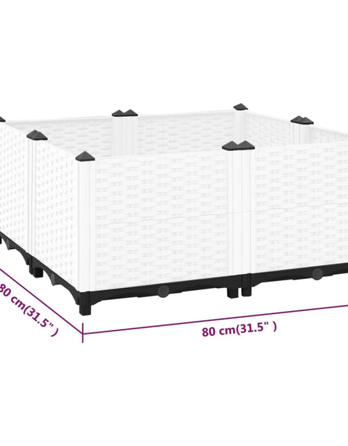Încărcați imaginea în vizualizatorul Galerie, Strat înălțat, 80x80x38 cm, polipropilenă Lando - Lando

