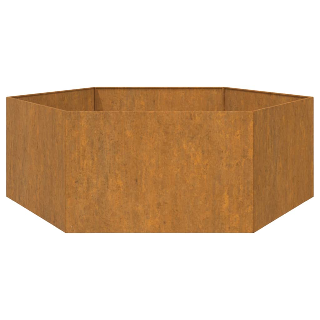 Jardinieră, ruginiu, 120x120x45 cm, oțel corten Lando - Lando