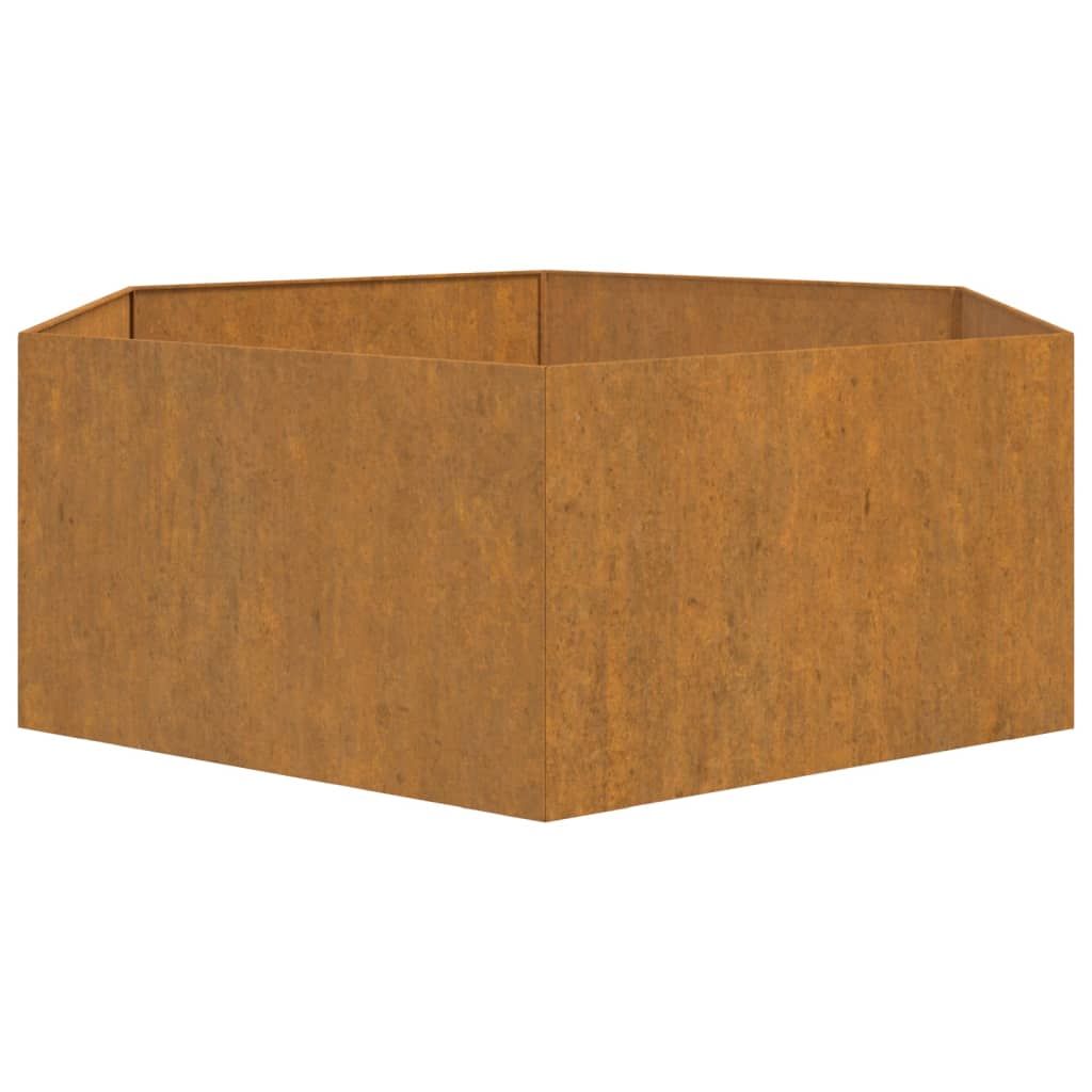 Jardinieră, ruginiu, 120x120x45 cm, oțel corten Lando - Lando