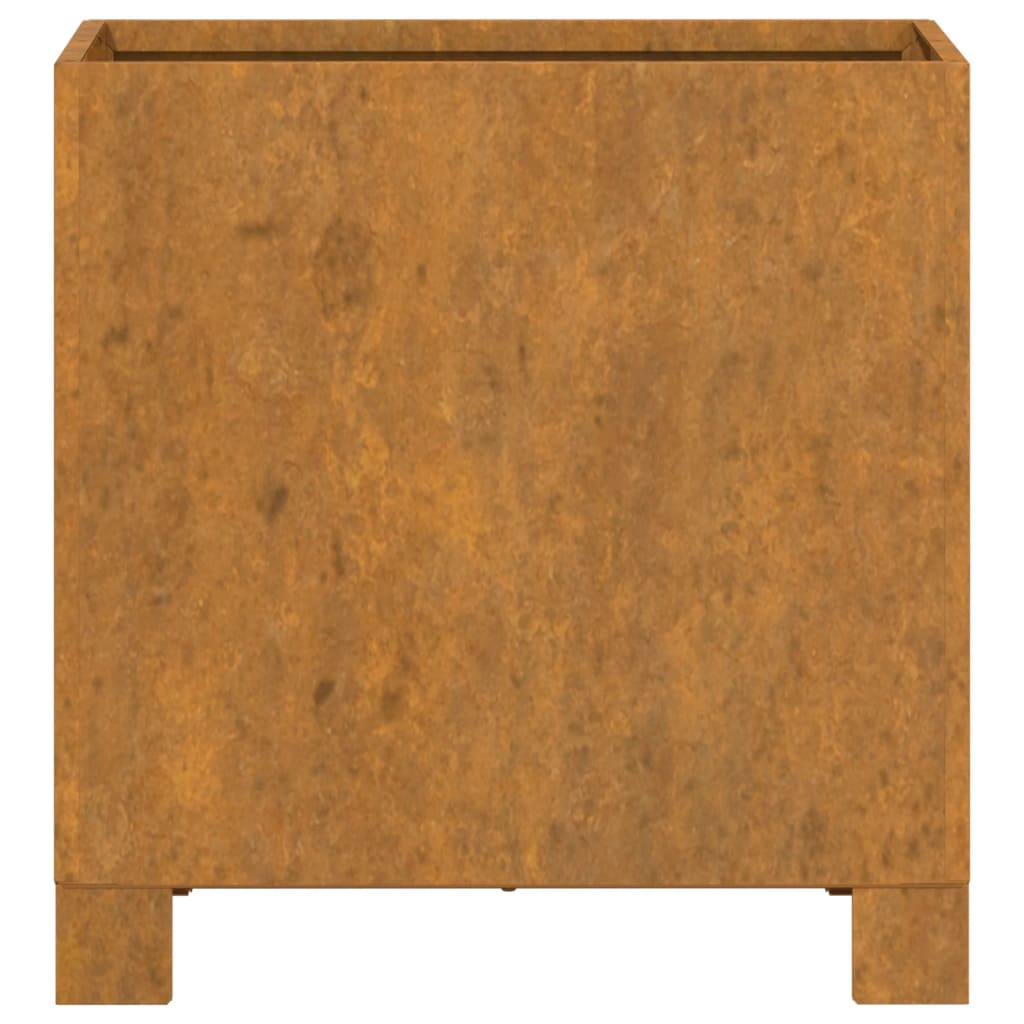 Jardinieră cu picioare, 2 buc, ruginiu, 32x30x33cm, oțel corten Lando - Lando