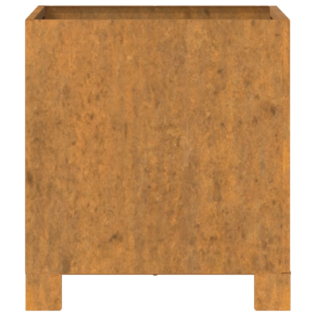 Jardinieră cu picioare, 2 buc, ruginiu, 32x30x33cm, oțel corten Lando - Lando