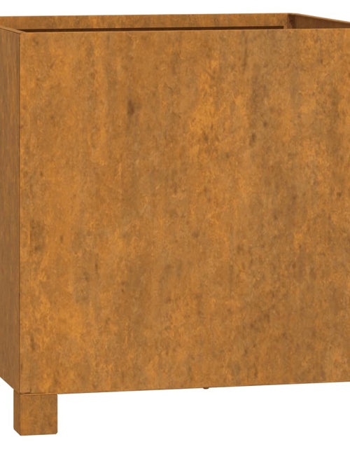Загрузите изображение в средство просмотра галереи, Jardinieră cu picioare, ruginiu, 42x40x43 cm, oțel corten - Lando
