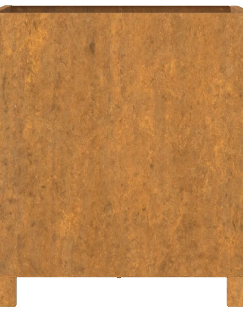 Загрузите изображение в средство просмотра галереи, Jardinieră cu picioare, ruginiu, 42x40x43 cm, oțel corten - Lando
