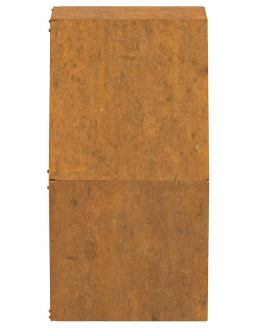 Загрузите изображение в средство просмотра галереи, Jardiniere de perete, 2 buc., ruginiu, 30x10x25 cm, oțel corten - Lando
