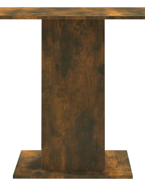 Загрузите изображение в средство просмотра галереи, Masă de bucătărie, stejar fumuriu, 80x80x75 cm, lemn prelucrat - Lando
