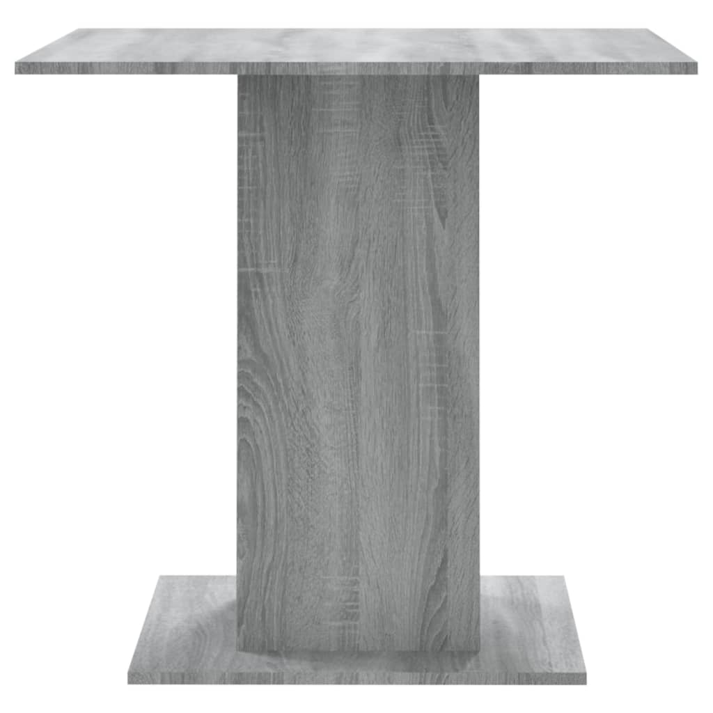 Masă de bucătărie, sonoma gri, 80x80x75 cm, lemn prelucrat - Lando
